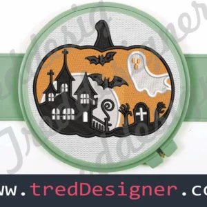 Halloween Pumpkin Embroidery Design